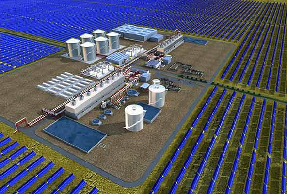 Крупнейший в мире параболический генератор солнечной энергии Solana