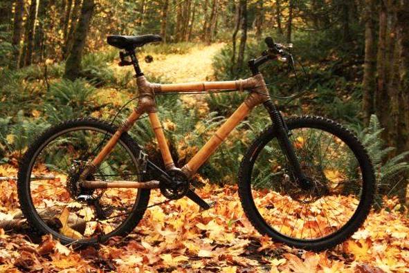 Bicicleta din bambus