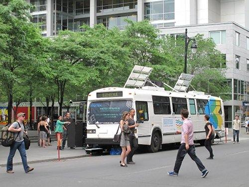 În Montreal va apărea eco-autobuz din materiale reciclate