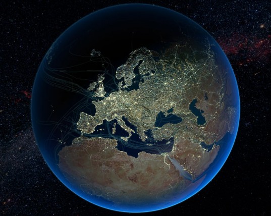 Потрясающие снимки со спутника наглядно показывают всю деятельность человека на Планете 