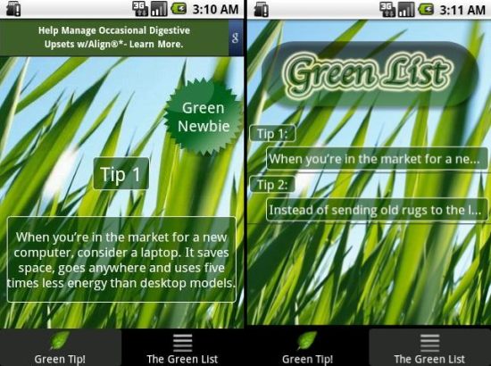 5 зелёных приложений для Android