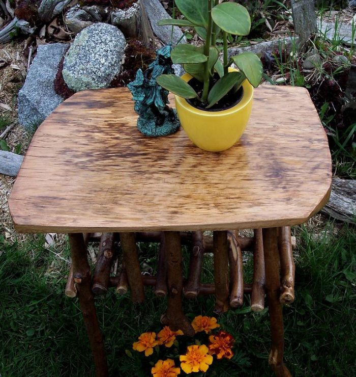 Садовая мебель и предметы декора для дачи из природных материалов