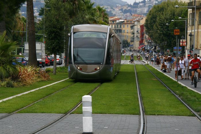 Европейские зелёные трамвайные пути