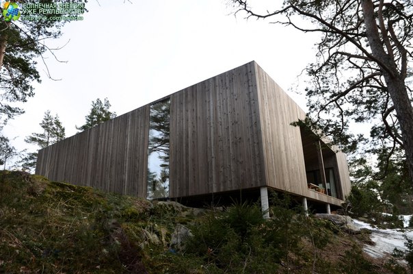 Необычный деревянный дом построен в норвежских лесах
