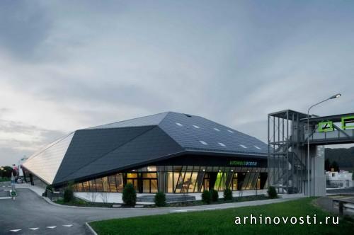 Экологический центр Umwelt Arena от Rene Schmid Architekten. Шпрайтенбах, Швейцария
