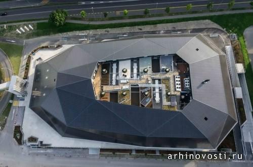 Экологический центр Umwelt Arena от Rene Schmid Architekten. Шпрайтенбах, Швейцария