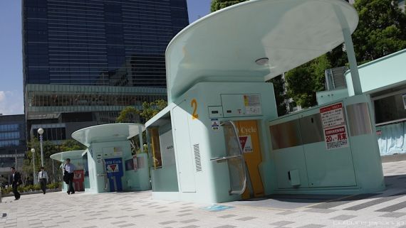 Подземная велосипедная парковка в Японии