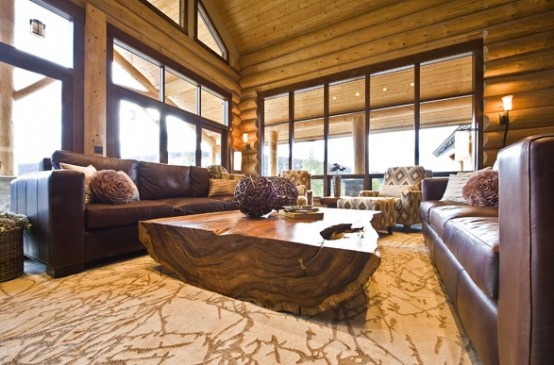 Эко-дом с дикого сруба Okanagan Log Home