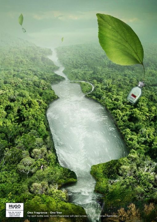 Зелёная реклама от Hugo Boss: посади дерево!