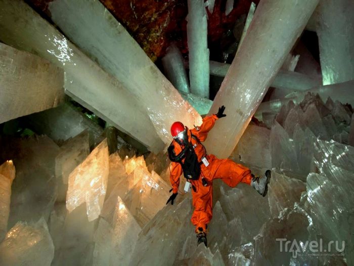 Гигантские кристаллы в мексиканской пещере