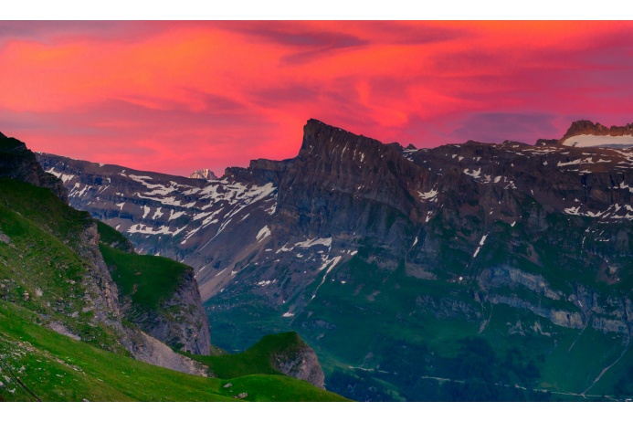 Покорение скал в швейцарских Альпах