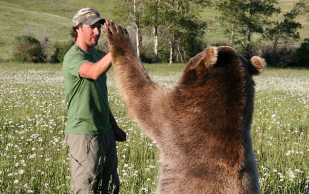 Дружба человека и медведя
