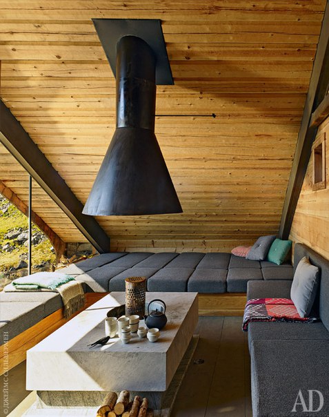 Дом для отдыха в норвежских горах площадью 35 м²