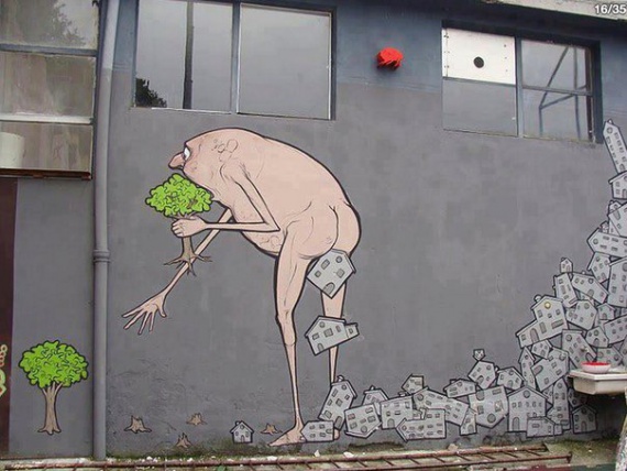 Стрит-арт: Как привлечь внимание людей к проблемам экологии и чрезмерного потребления 
