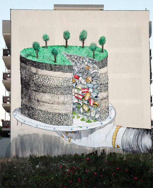 Стрит-арт: Как привлечь внимание людей к проблемам экологии и чрезмерного потребления 