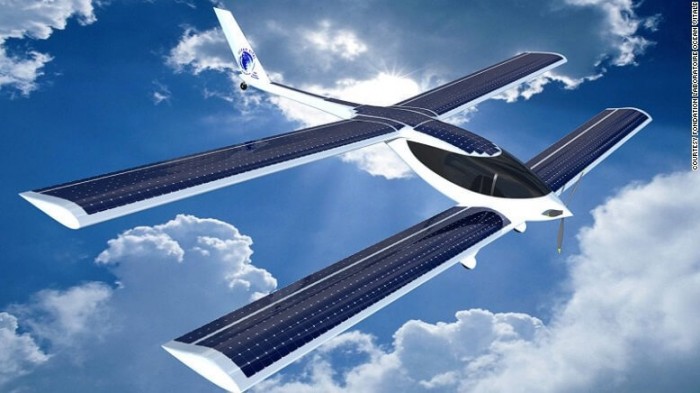 Экологичный самолет, работающий на энергии солнца и водорослях, отправится в полет через Атлантику