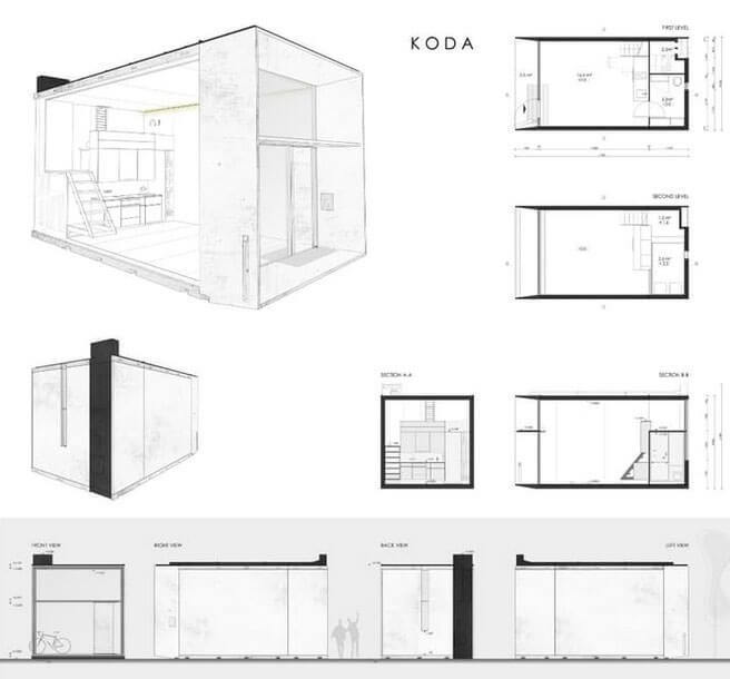 Compania estoniană Kodasema a proiectat o casă din beton, care poate fi instalată timp de 7 ore, iar la necesitate, poate fi mutată în alt loc.