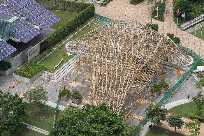 Потрясает воображение! Бамбуковый павилион (Фото)