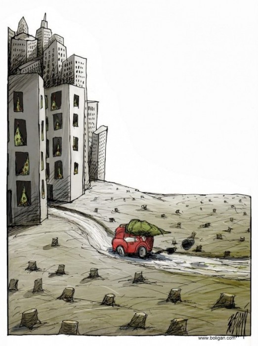 Сюрреалистичное творчество карикатуриста Анхеля Болигана заставляет всерьез задуматься (+Фото)
