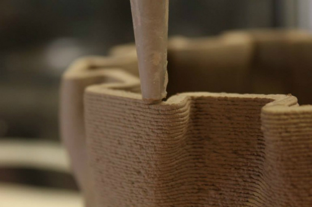 Дом из песка и глины на 3D - принтере (+Видео)