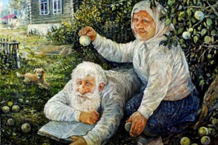 Герои картин художника Леонида Баранова - Дед и Баба (Фото)