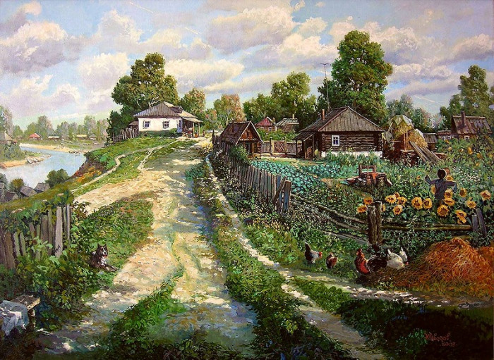 Красота деревенской жизни в картинах 