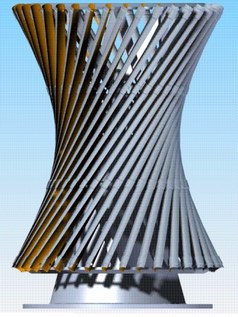 Ветровая турбина гиперболоидного типа по Шухову (+Фото)