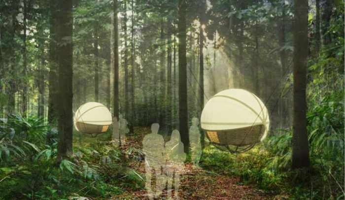 Группа дизайнеров из Британии представила интересный проект концептуального жилища для джунглей Лаоса. Дом получил название Spherical eco-lodges и объединяет в себе экологически чистые тенденции с комфортом и безопасностью.