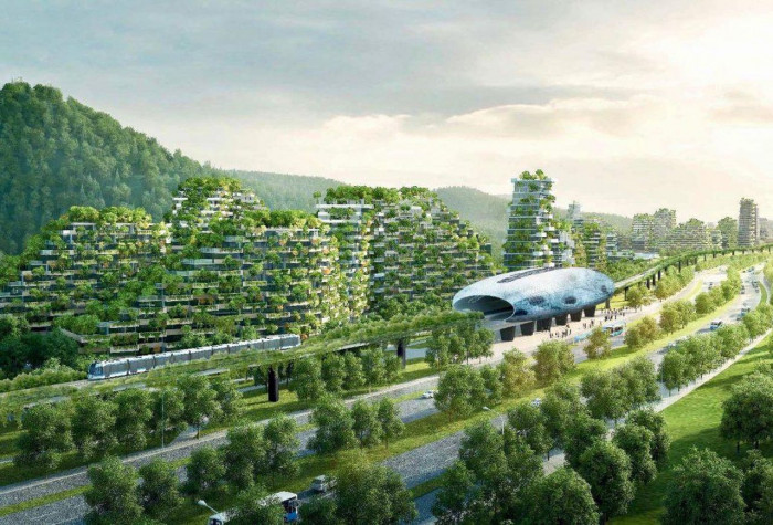 В Китае для борьбы с загрязнением строится целый лесной город (+Фото)