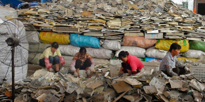 Переработка мусора в китае видео